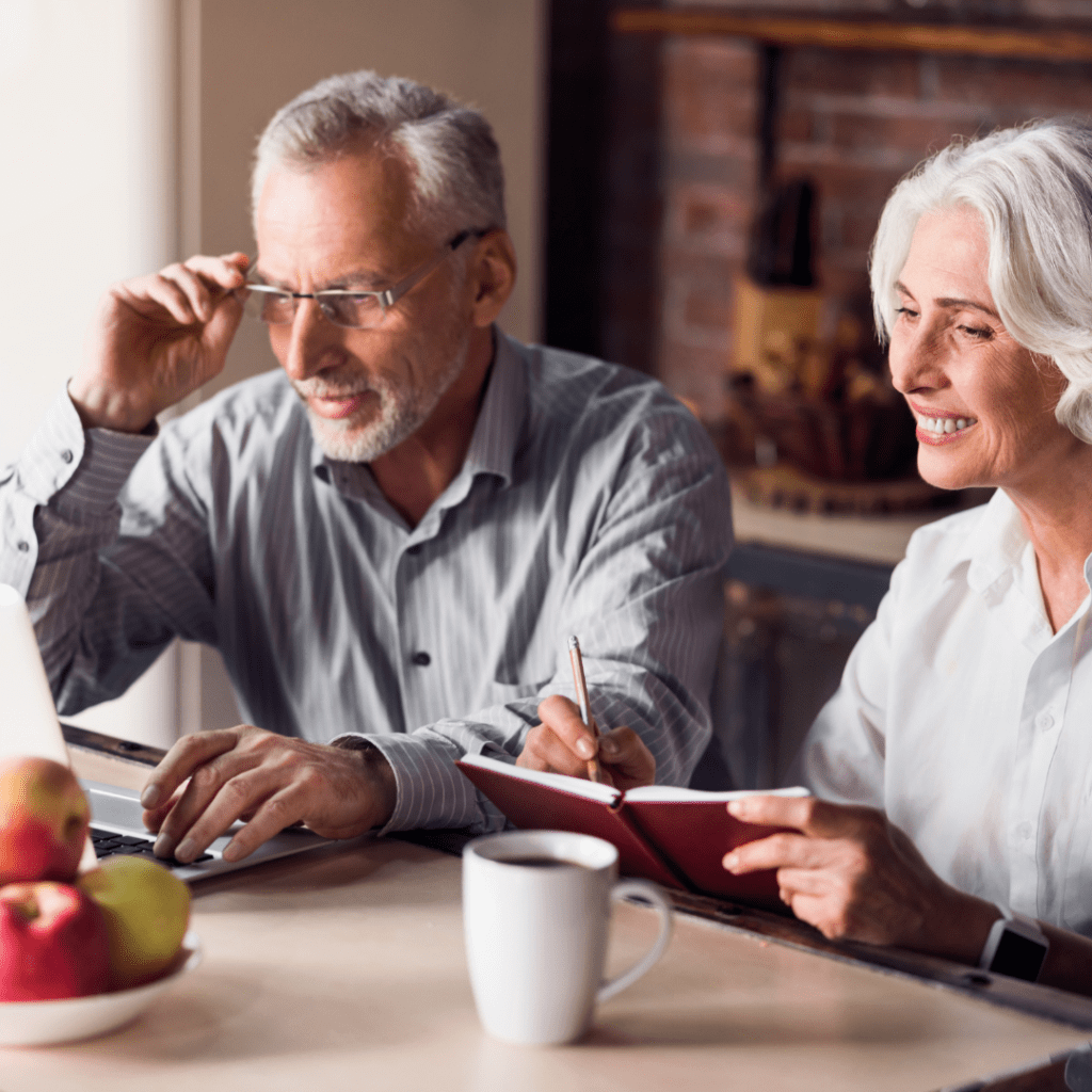 A Couple Doing Research on Internet
