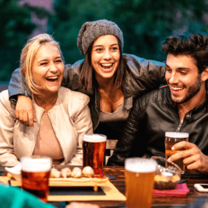 Friends having fun